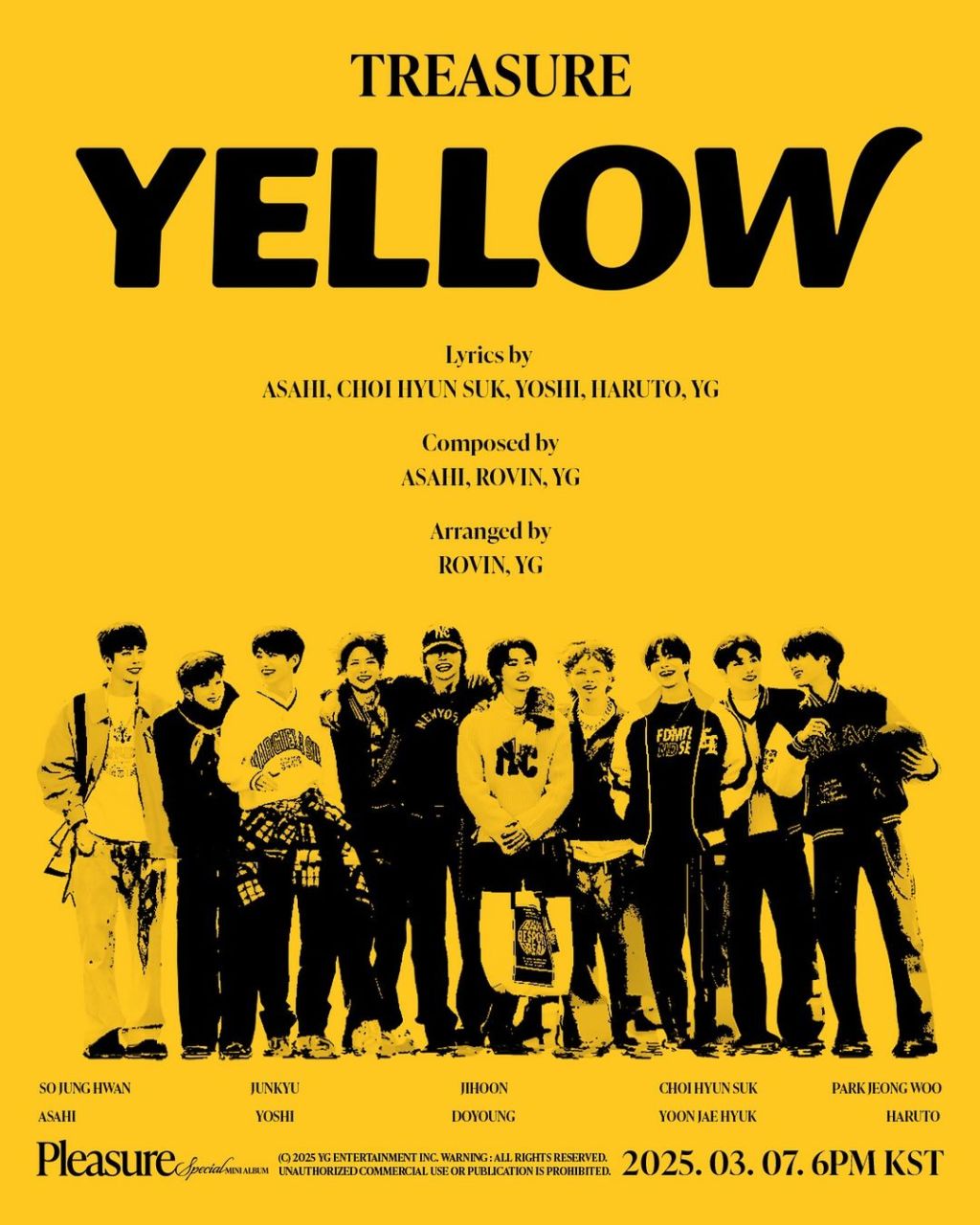 TREASURE Drops ‘Yellow’ as the Title Track for Their Highly-Anticipated Mini&nbsp;Album!